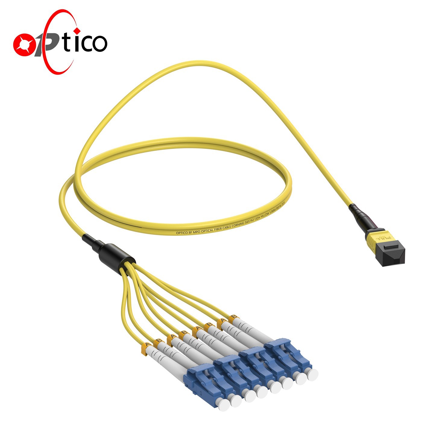 8F MTP MPO do LC Breakout kabel OS2