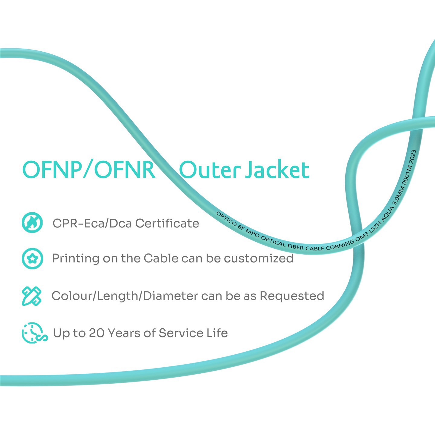 MPO-SC/PC 8j Single-mode And MPO-LC/ PC 8j OM3