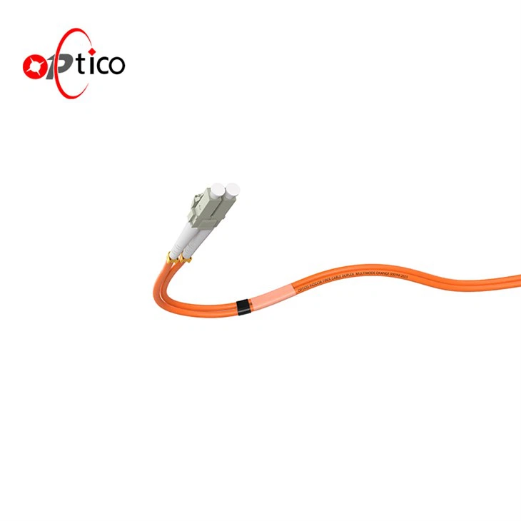 OM1 LC LC Plenum Duplex Fiber Patch Cable 62.5/125 Multimode